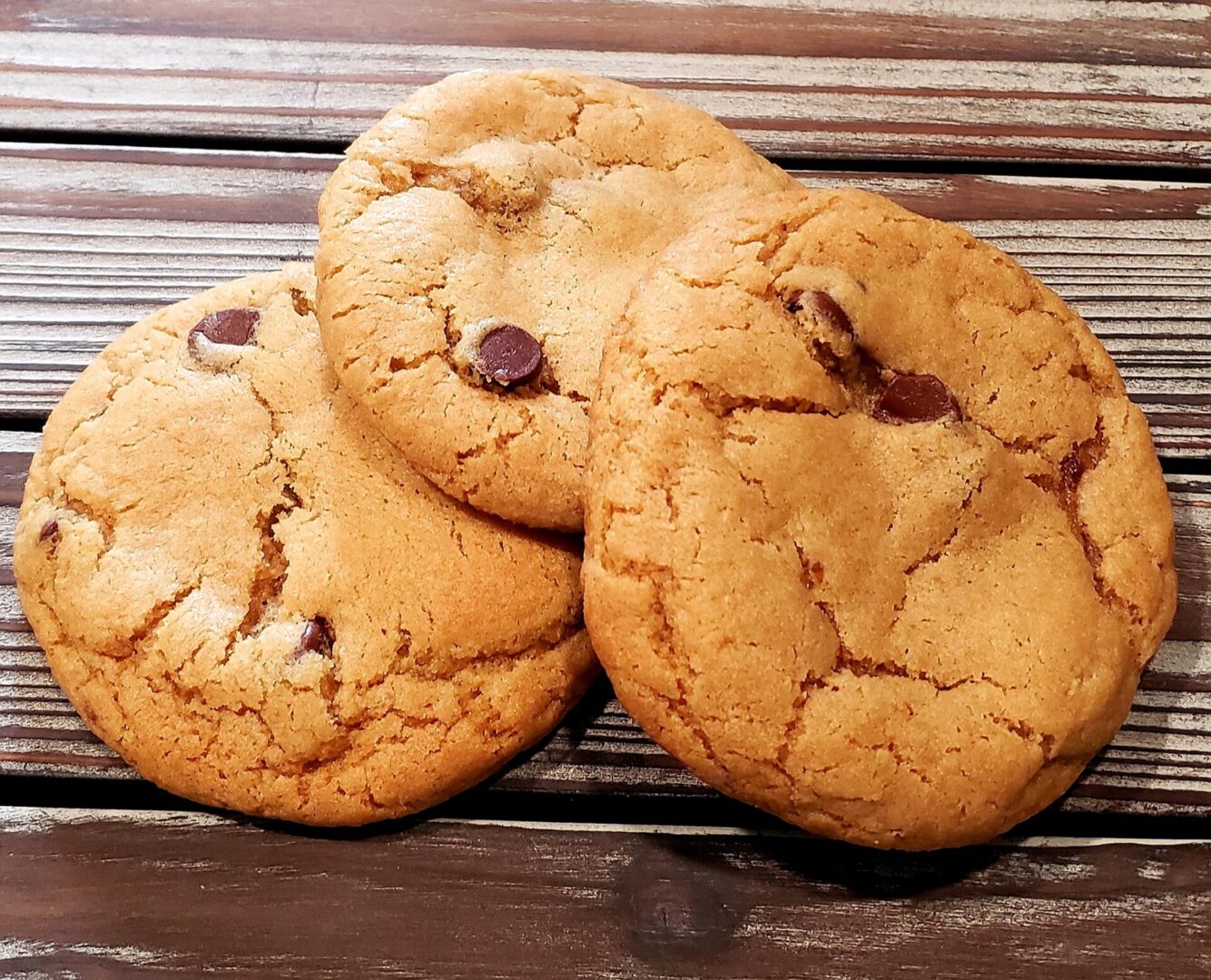 The Chocolate Chip Cookies on a Surface