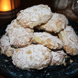 Italian Almond Biscuits Plates on a Plate