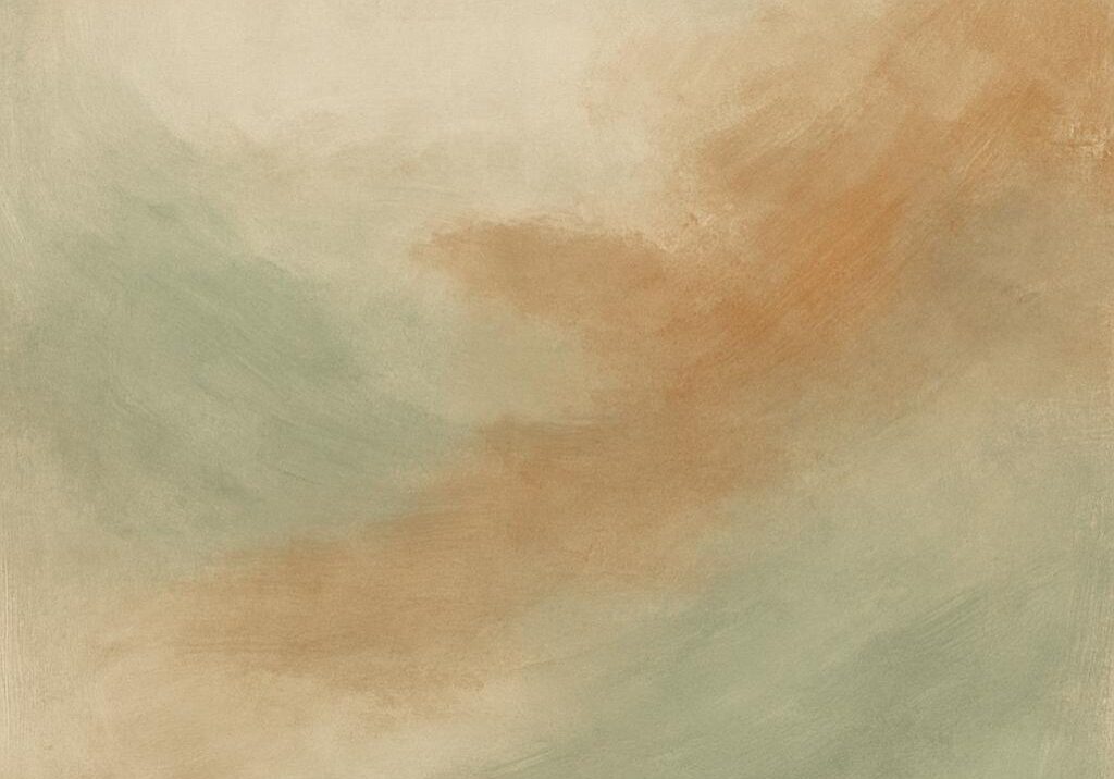 Abstract painting with soft earthy tones.
